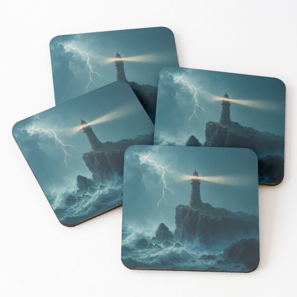 Item preview, The Last Beacon - Dark Fantasy Lighthouse designed and sold by PurrfectWhisper.