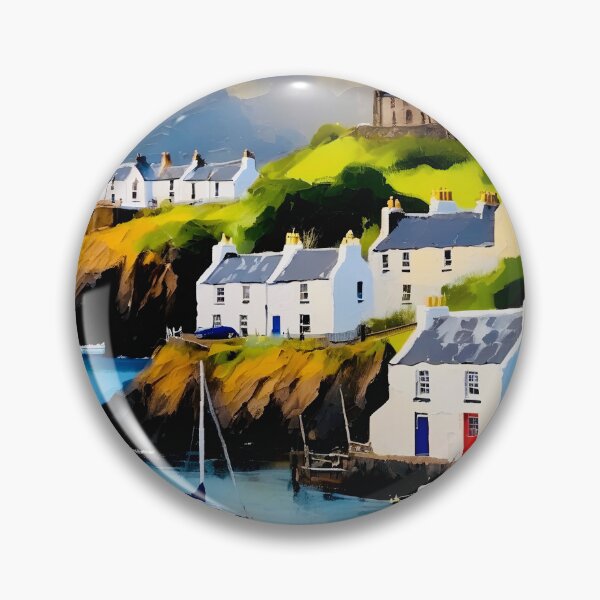 Item preview, Entrance to Portree harbour designed and sold by Island Art Studios.