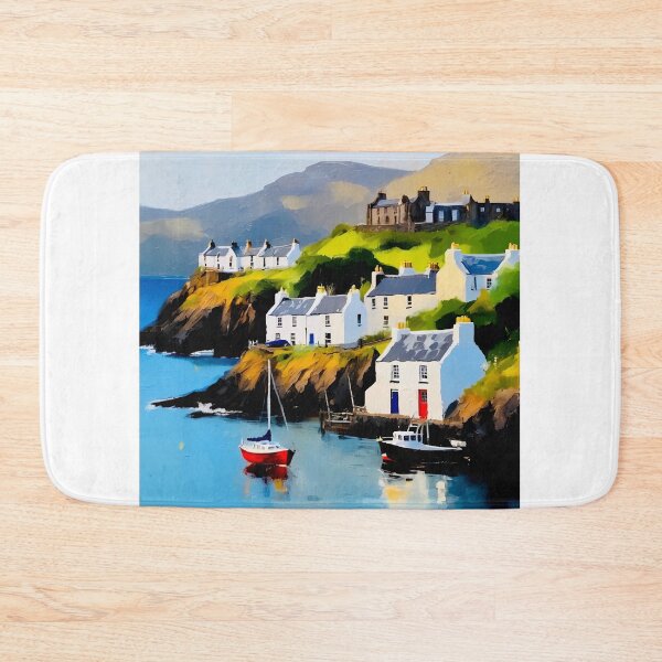 Item preview, Entrance to Portree harbour designed and sold by Island Art Studios.
