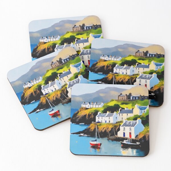 Item preview, Entrance to Portree harbour designed and sold by Island Art Studios.