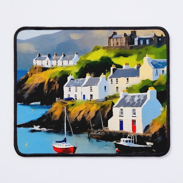 Item preview, Entrance to Portree harbour designed and sold by Island Art Studios.