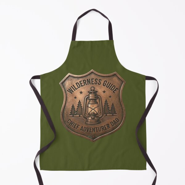 Item preview, Wilderness Guide Chief Adventurer Dad Copper Badge designed and sold by KelliesGrafix.