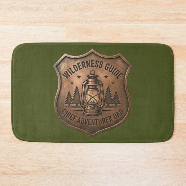 Item preview, Wilderness Guide Chief Adventurer Dad Copper Badge designed and sold by KelliesGrafix.