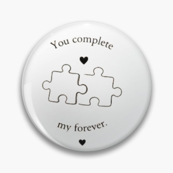 Item preview, “You Complete My Forever” Romantic Minimalist Quote ✨?  designed and sold by MotivArtes.
