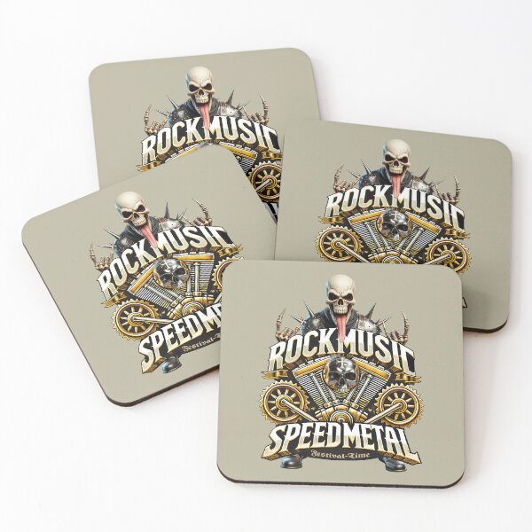 Item preview, Rock music, speed metal, skull, engine block, festival time designed and sold by Kimenta.