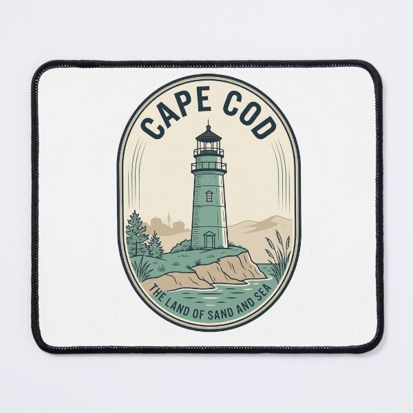 Item preview, Vintage Cape Cod Lighthouse Nautical Coastal Badge designed and sold by k3rstman1.
