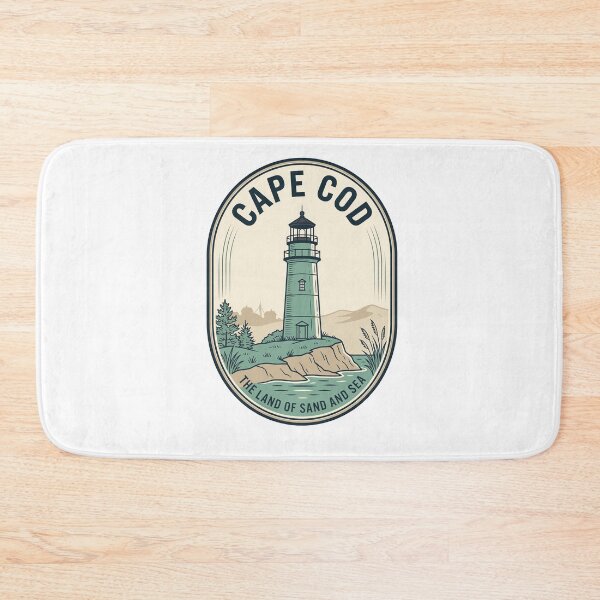 Item preview, Vintage Cape Cod Lighthouse Nautical Coastal Badge designed and sold by k3rstman1.