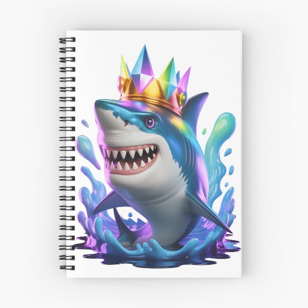 Item preview, Rainbow Shark Shirt | Neon Galaxy Ocean Animal Graphic Tee designed and sold by RBToper.