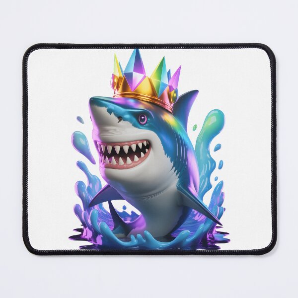 Item preview, Rainbow Shark Shirt | Neon Galaxy Ocean Animal Graphic Tee designed and sold by RBToper.
