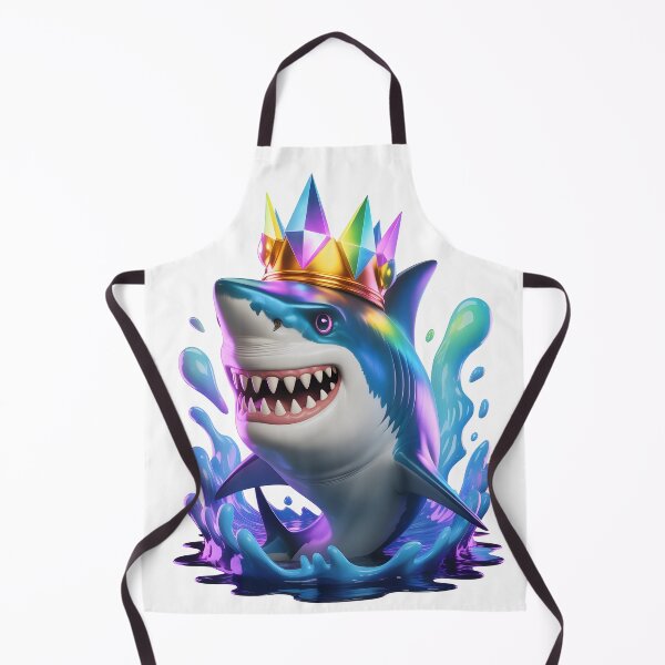 Item preview, Rainbow Shark Shirt | Neon Galaxy Ocean Animal Graphic Tee designed and sold by RBToper.