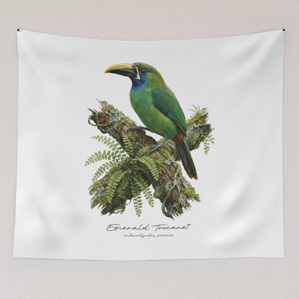 Item preview, Emerald Toucanet in Tropical Rainforest designed and sold by Takeda-art.
