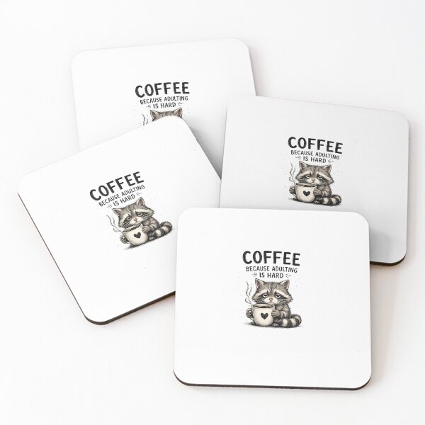 Item preview, Coffee because adulting is hard  designed and sold by Dzakooob.