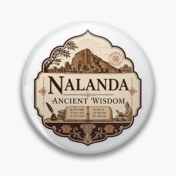 Item preview, Nalanda Ancient Wisdom Heritage Design designed and sold by ArtsyExplorer.