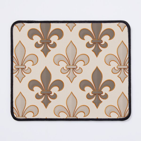 Item preview, Neutral Earthy Tone Fleur-de-lis Royal Design  designed and sold by PatternTitan.