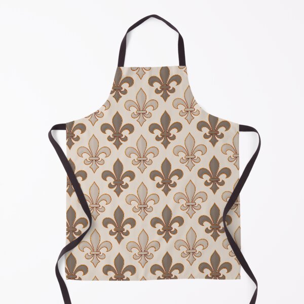 Item preview, Neutral Earthy Tone Fleur-de-lis Royal Design designed and sold by PatternTitan.