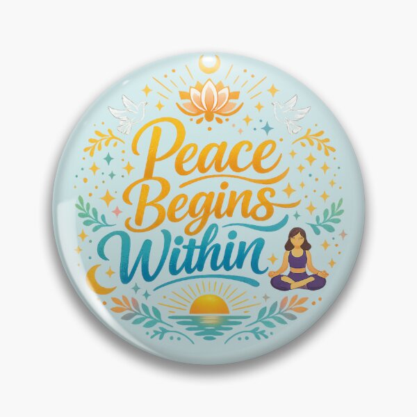 Item preview, Peace Begins Within Meditation Design designed and sold by hutofdesigns.