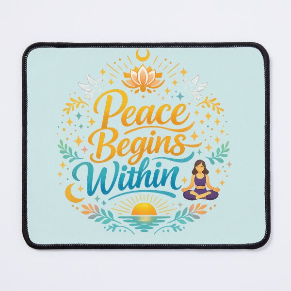 Item preview, Peace Begins Within Meditation Design designed and sold by hutofdesigns.
