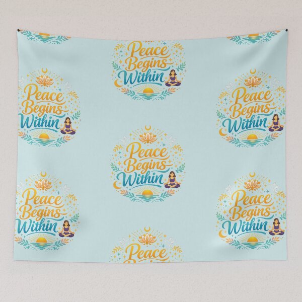 Item preview, Peace Begins Within Meditation Design designed and sold by hutofdesigns.