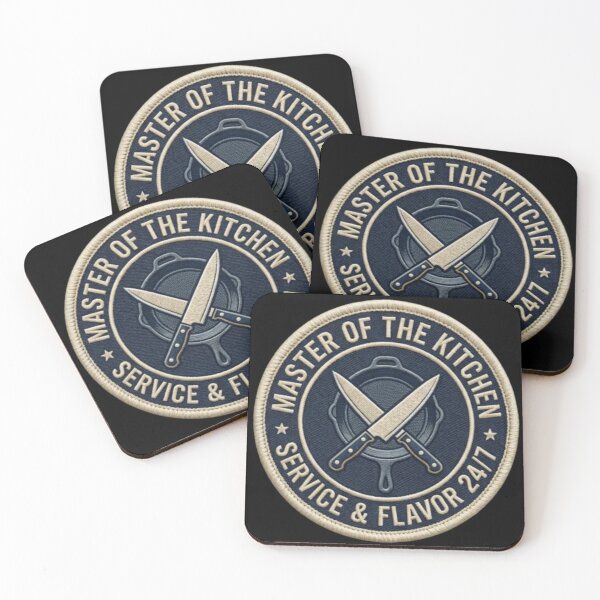 Item preview, Master of the Kitchen Chef Dad Embroidered Patch designed and sold by KelliesGrafix.