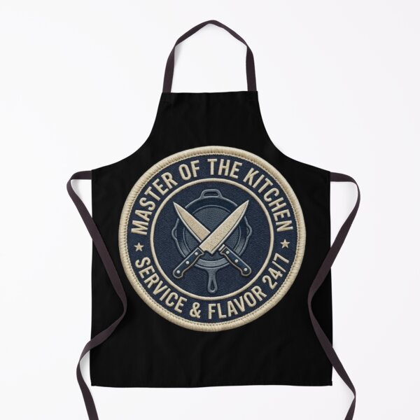Item preview, Master of the Kitchen Chef Dad Embroidered Patch designed and sold by KelliesGrafix.