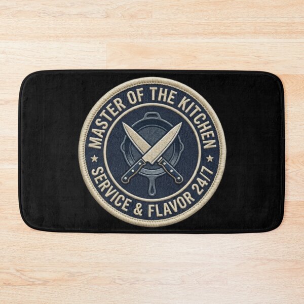 Item preview, Master of the Kitchen Chef Dad Embroidered Patch designed and sold by KelliesGrafix.