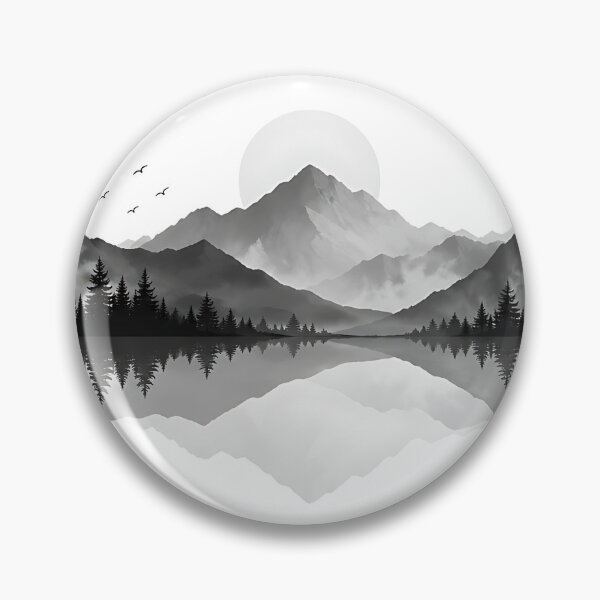Item preview, Midnight Mirror Peaks  designed and sold by Jaideep Walia.