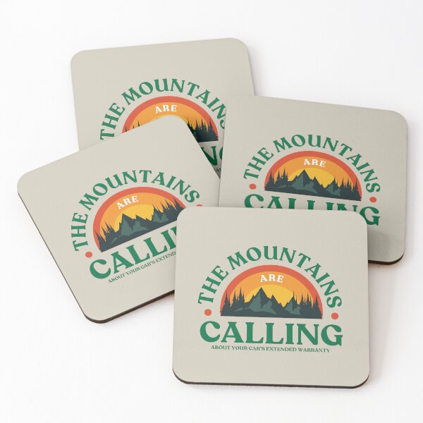 Item preview, Mountains Calling About Car's Warranty Outdoor Humor (Dark) designed and sold by Saroda Studio.