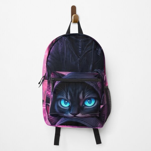 Item preview, Cyberpunk Hacker Cat Sakura – Pink Cherry Blossom designed and sold by Neo Tokio.