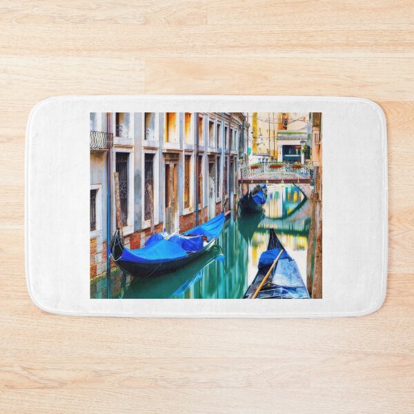 Item preview, Gondolas Lined Along Venice Canal designed and sold by Gerard Fornarotto.