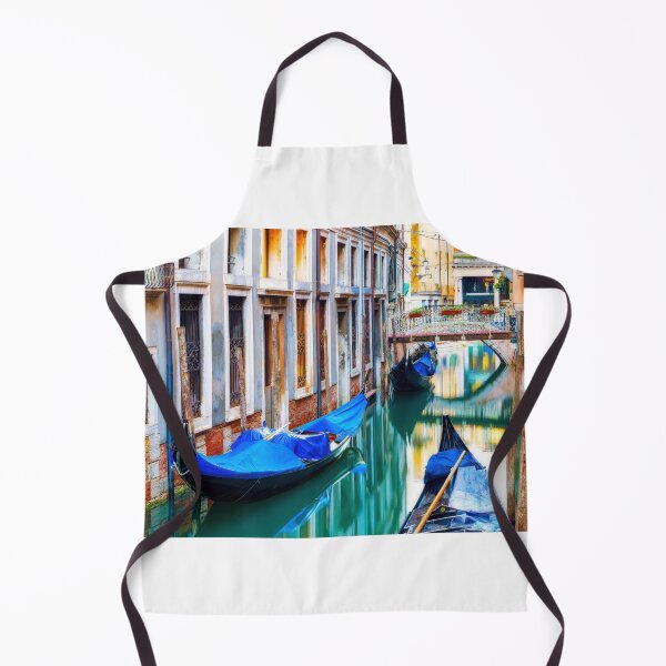 Item preview, Gondolas Lined Along Venice Canal designed and sold by Gerard Fornarotto.