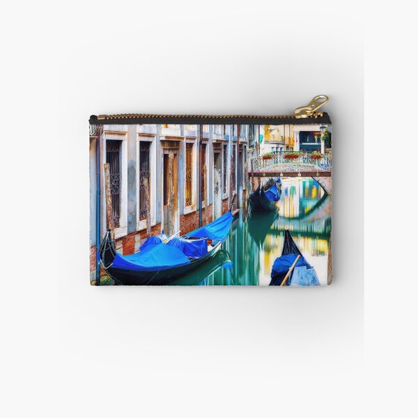 Item preview, Gondolas Lined Along Venice Canal designed and sold by Gerard Fornarotto.