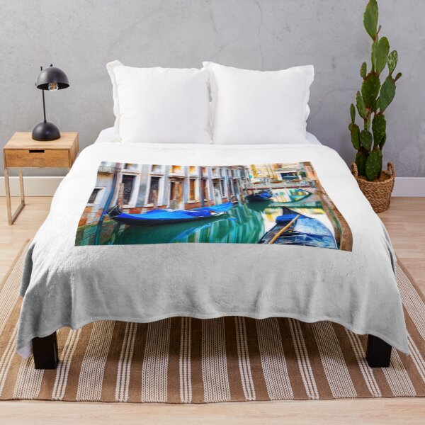 Item preview, Gondolas Lined Along Venice Canal designed and sold by Gerard Fornarotto.