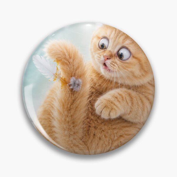 Item preview, Tiny Kitten Finally Notices the Feather designed and sold by LovelyCatGalaxy.