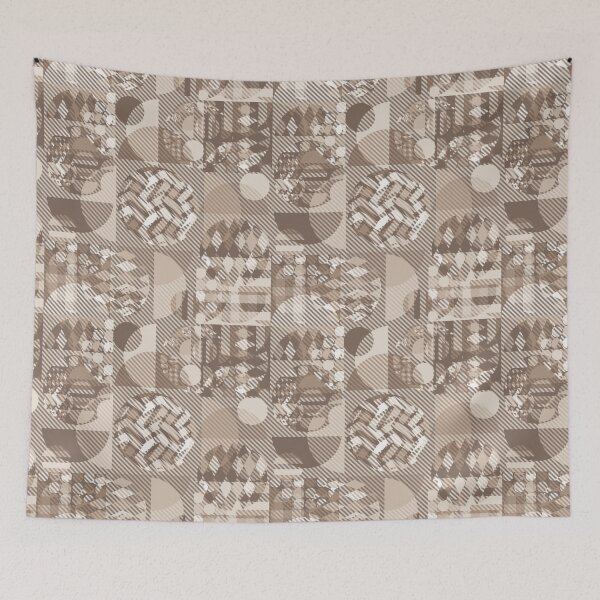 Item preview, Plaid Neutral Earth Scandinavian Nordic Design   designed and sold by PatternTitan.