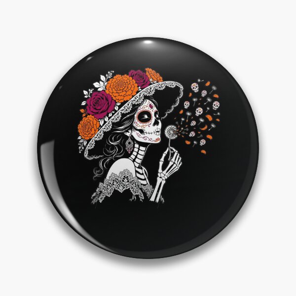 Item preview, la Catrina Blowing Wishes Dandelion designed and sold by clothesy7.