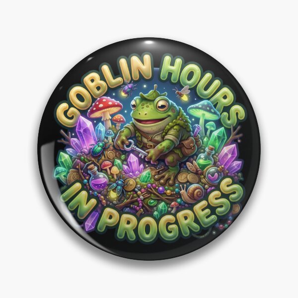 Item preview, Goblin Hours In Progress Goblincore Frog Night Art designed and sold by pradeepvisuals.