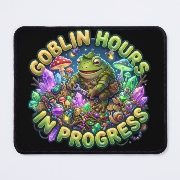 Item preview, Goblin Hours In Progress Goblincore Frog Night Art designed and sold by pradeepvisuals.