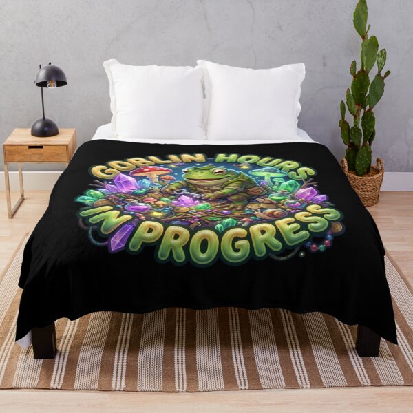 Item preview, Goblin Hours In Progress Goblincore Frog Night Art designed and sold by pradeepvisuals.