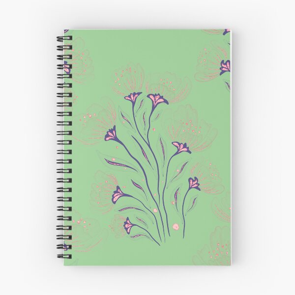 Item preview, Sage Green and Blush Pink Wildflower Pattern designed and sold by AneissPiaf.
