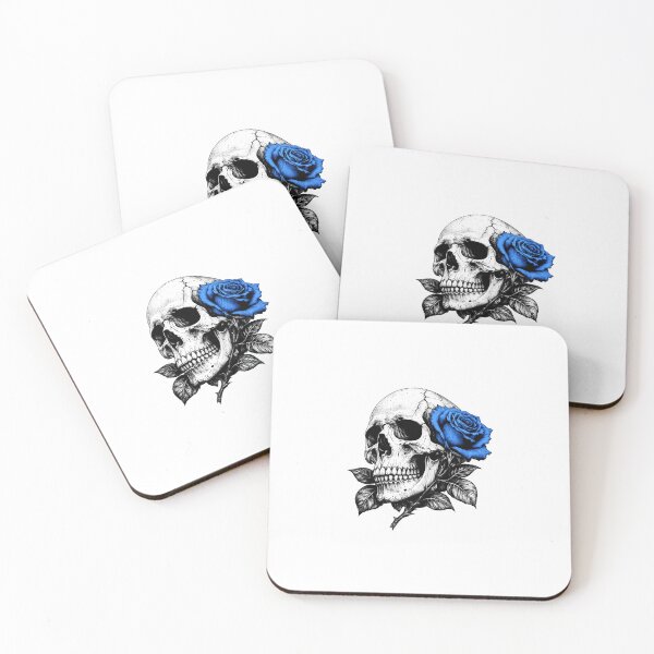 Item preview, Gothic Blue Rose Skull Aesthetic  designed and sold by Dzakooob.