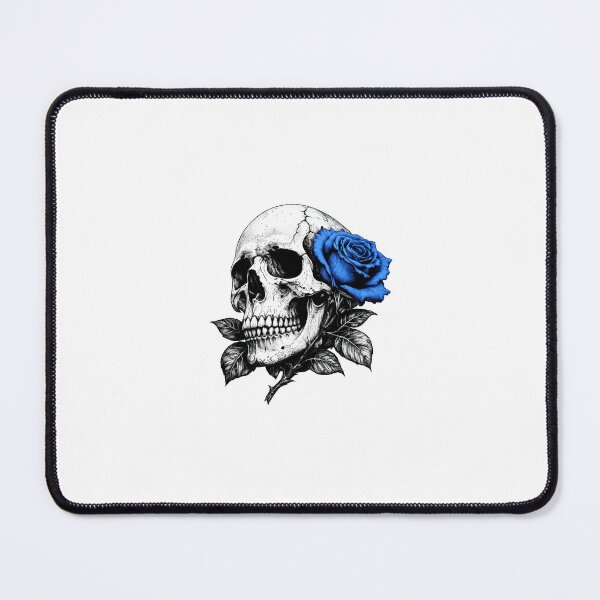 Item preview, Gothic Blue Rose Skull Aesthetic designed and sold by Dzakooob.