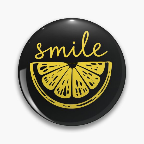Item preview, Smile Lemon Slice Vintage Yellow Fruit Typography Positivity Art designed and sold by CoquetteDigitalArt.