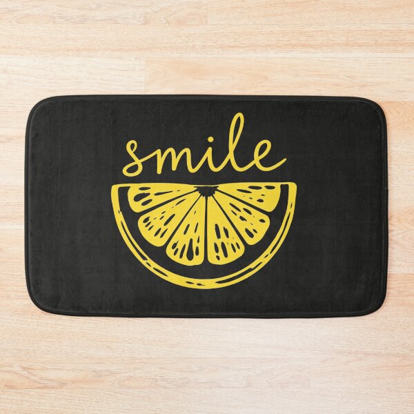 Item preview, Smile Lemon Slice Vintage Yellow Fruit Typography Positivity Art designed and sold by CoquetteDigitalArt.