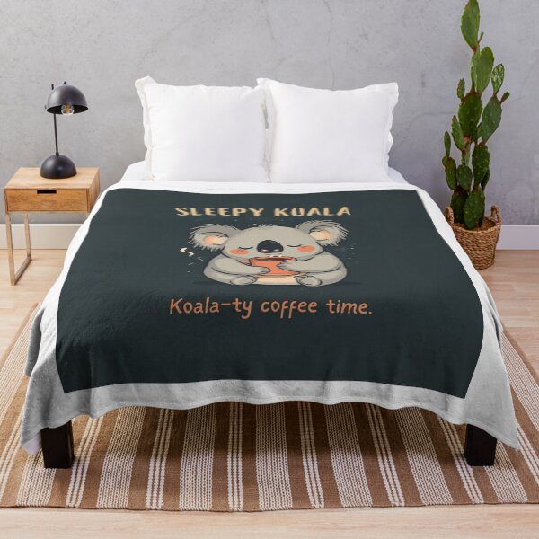 Item preview, Sleepy Koala Cozy Coffee Design designed and sold by Rufeydesign.