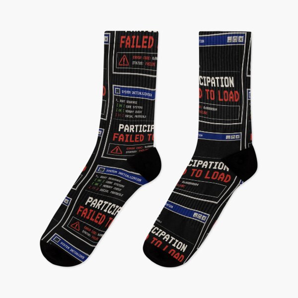 Item preview, Participation Failed to Load – Retro Boot Error Humor Design designed and sold by Mad Factory Designs.