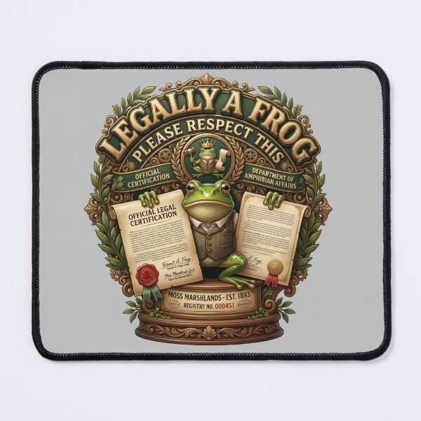 Item preview, Legally A Frog Please Respect This Official Art designed and sold by pradeepvisuals.