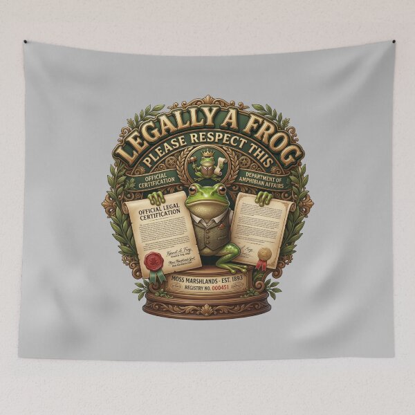 Item preview, Legally A Frog Please Respect This Official Art designed and sold by pradeepvisuals.