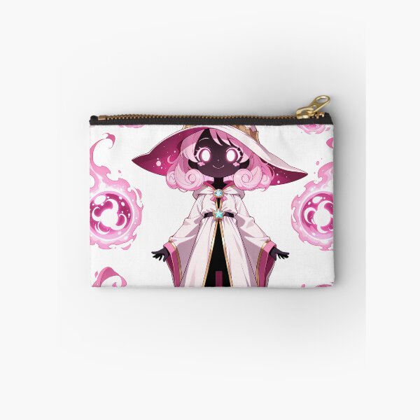 Item preview, Pastel Spirit Mage | Cute Pink Fantasy Witch Chibi with Magic Flames designed and sold by TattooDrive.