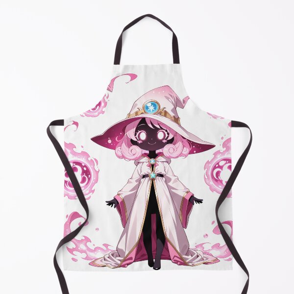 Item preview, Pastel Spirit Mage | Cute Pink Fantasy Witch Chibi with Magic Flames designed and sold by TattooDrive.