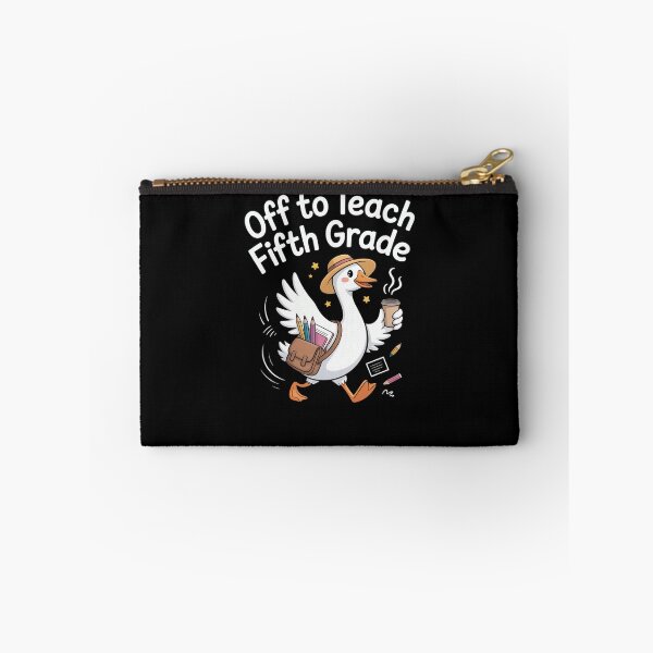 Item preview, Off to Teach Fifth Grade Teacher Goose designed and sold by SuperAndSocial.
